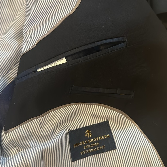 Brooks Brothers Explorer Fitzgerald Fit Black 38R jacket only - Picture 14 of 16